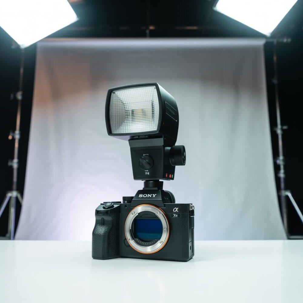 Sony a7 III z lampą błyskową
