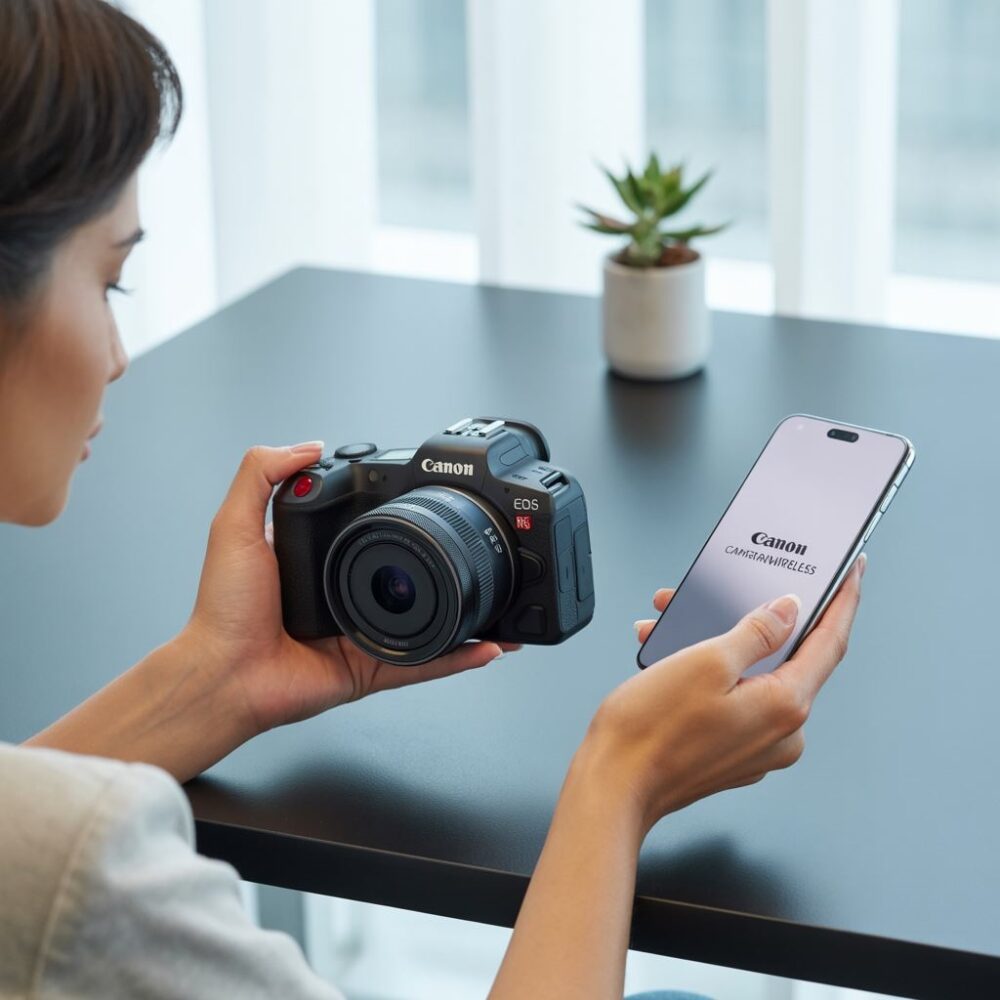 Ustawienia aparatu Canon na smartfonie