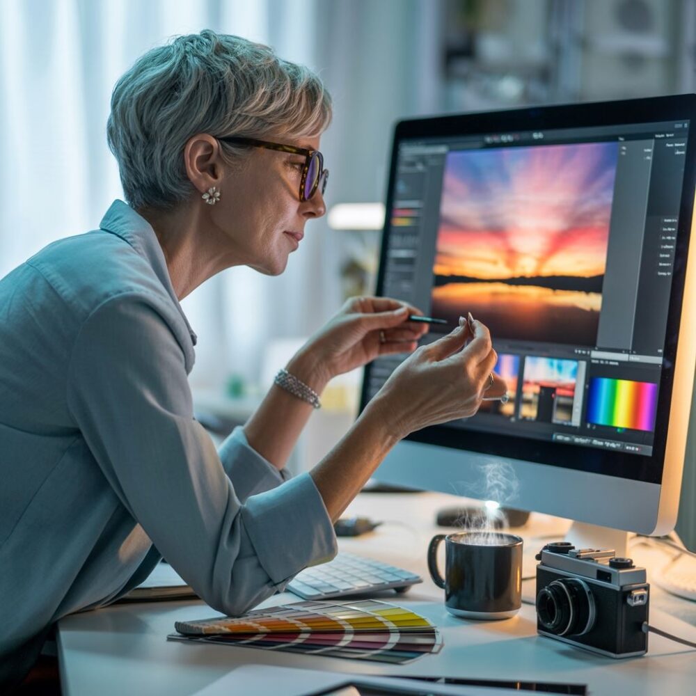 edytowanie zdjęć na monitorze