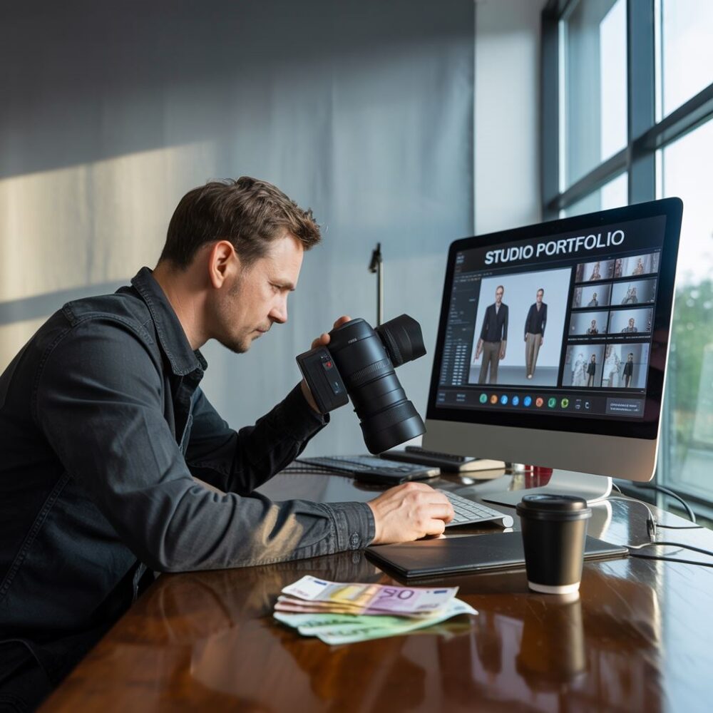 fotograf w niemieckim studio