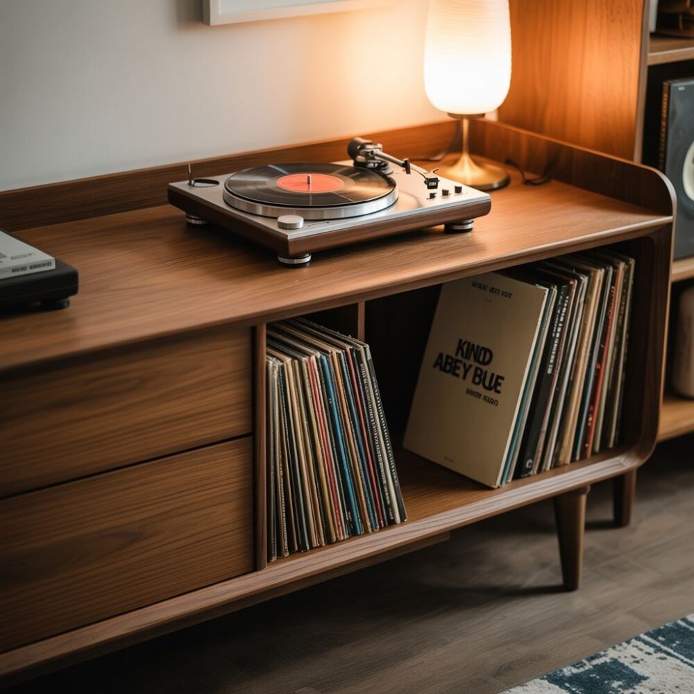 nowoczesna komoda pod gramofon