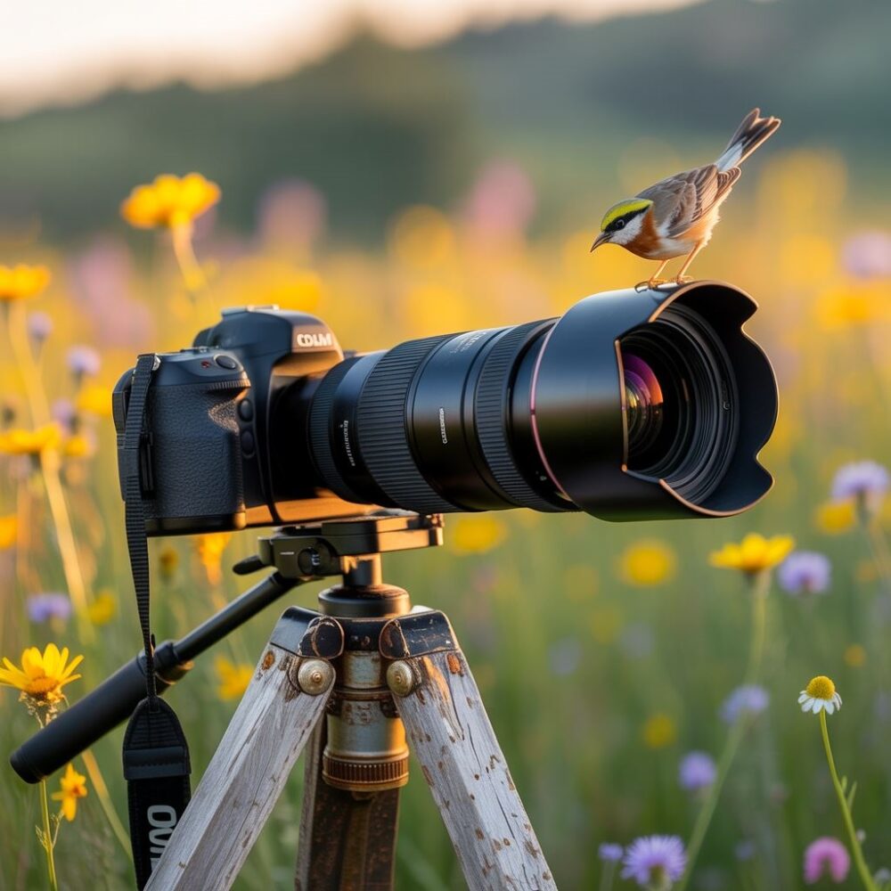 obiektyw 300mm na aparacie