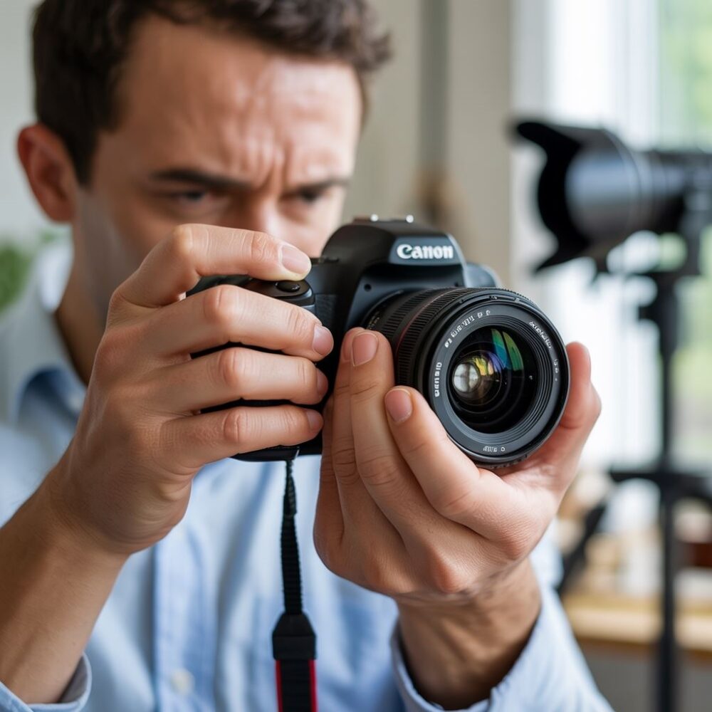 pierścień ostrości Canon DSLR