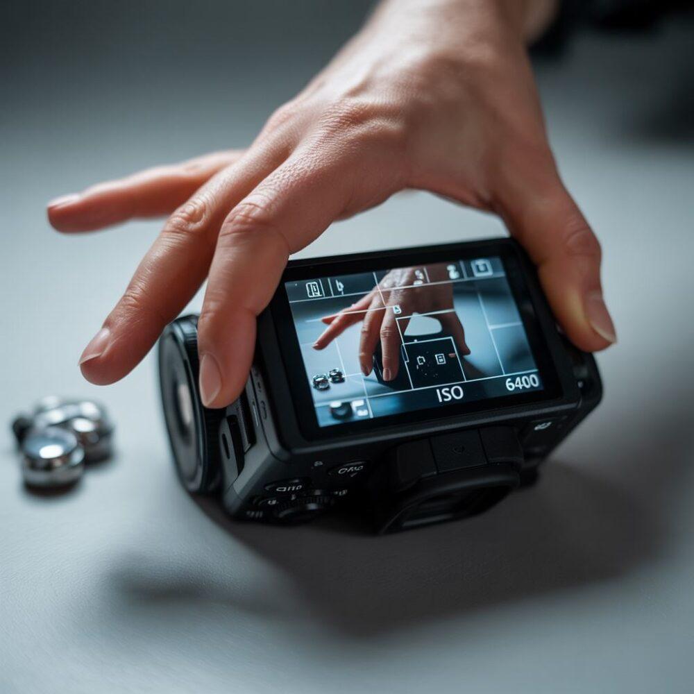 przykład ustawiania ISO