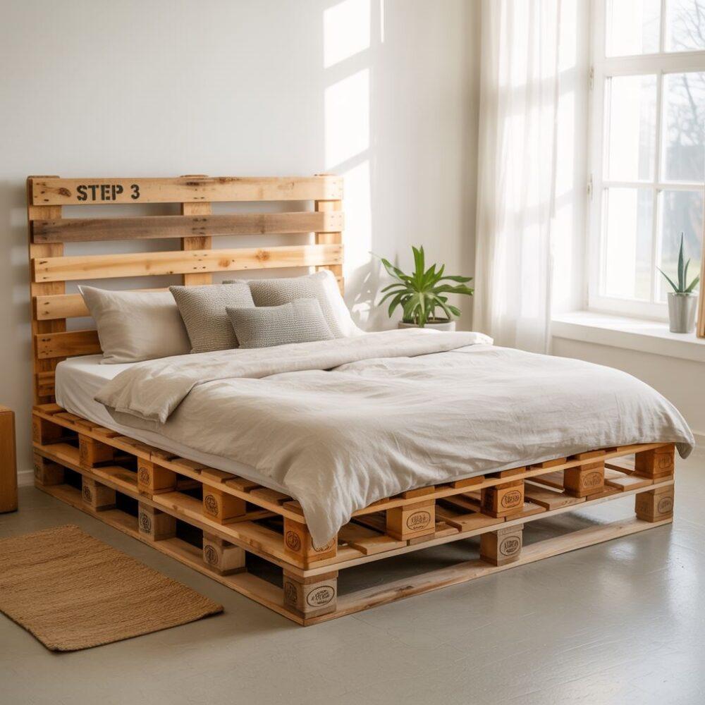 ręcznie robione łóżko