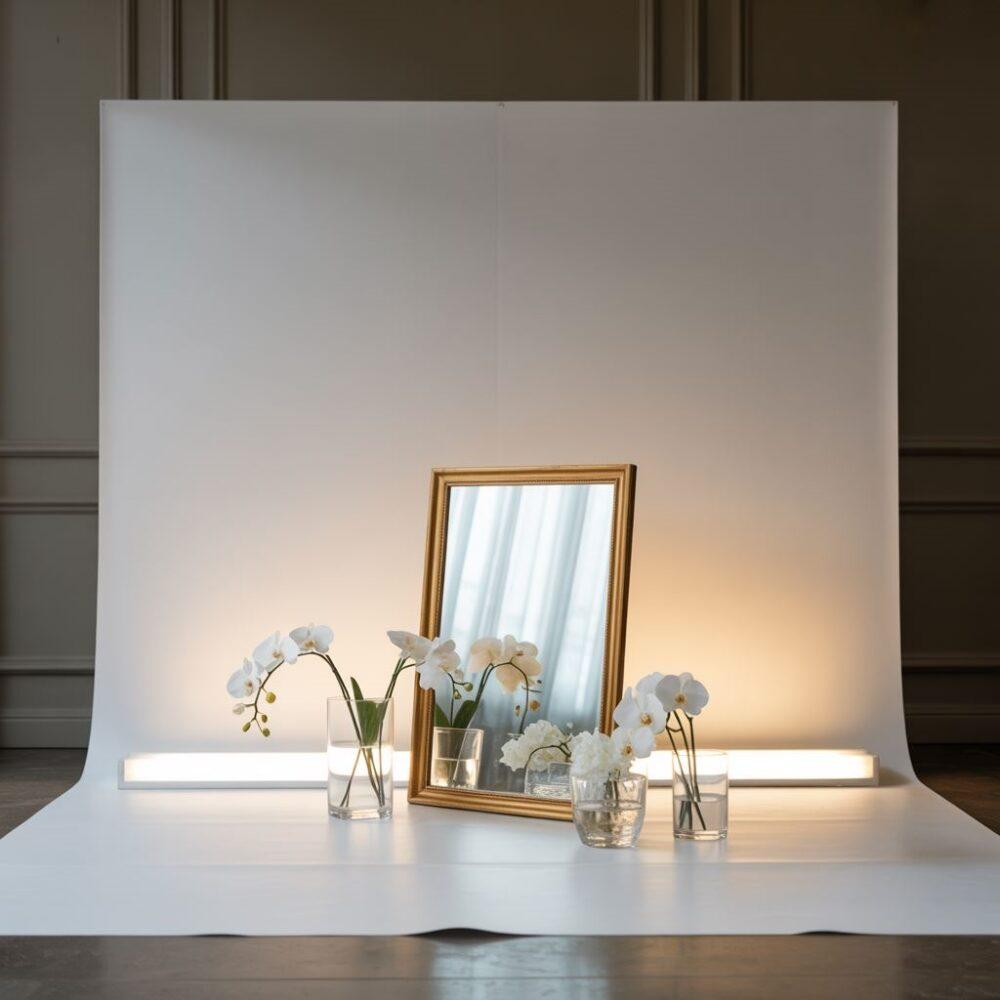 ścianka do zdjęć z oświetleniem