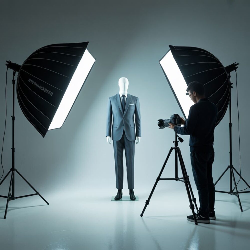 sprzęt oświetleniowy w studio