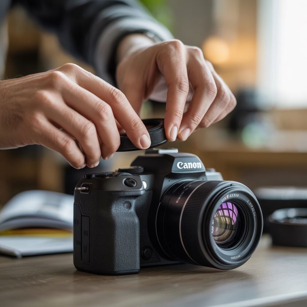 ustawianie ostrości Canon